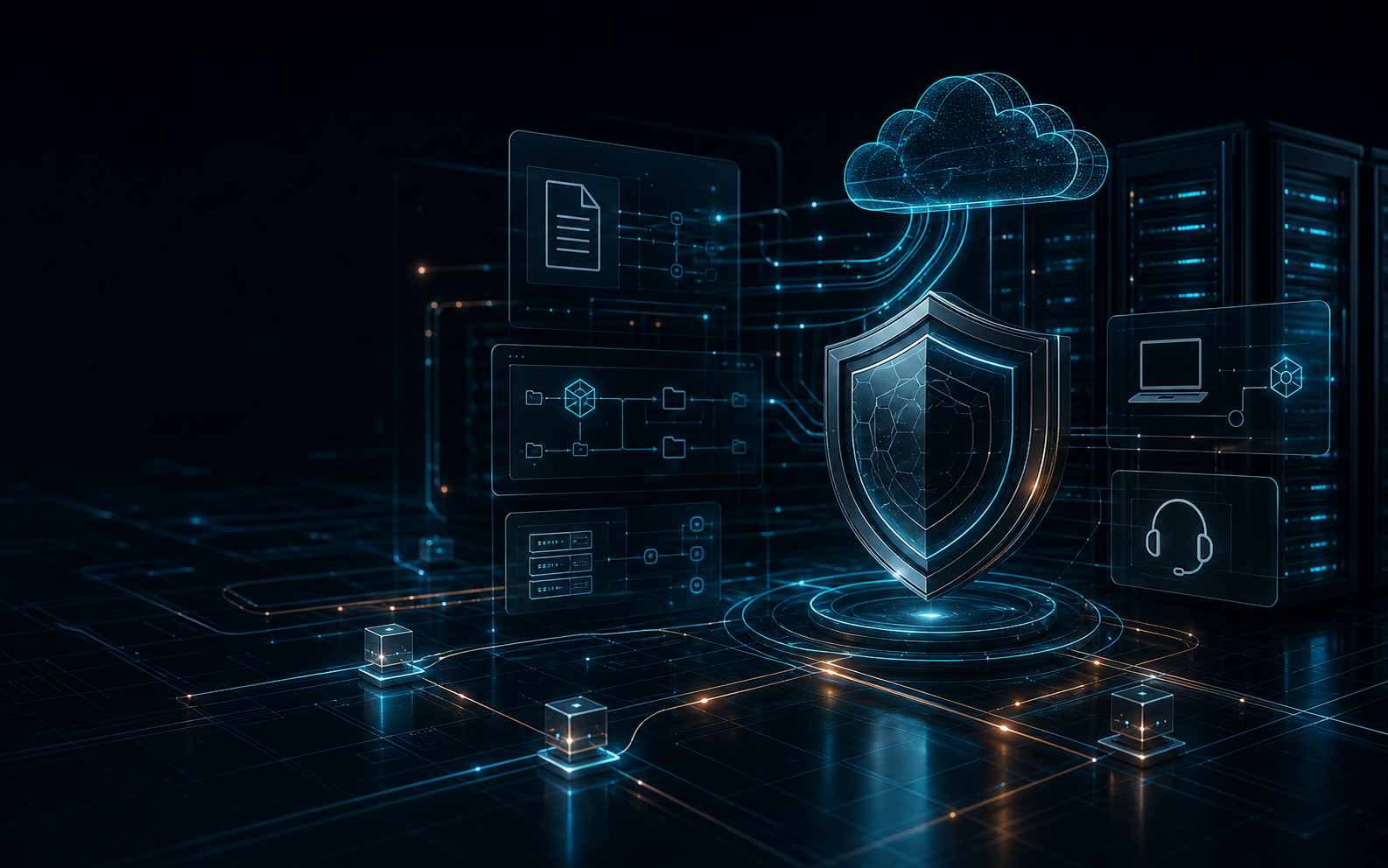 Abstract secure cloud infrastructure and systems visualization